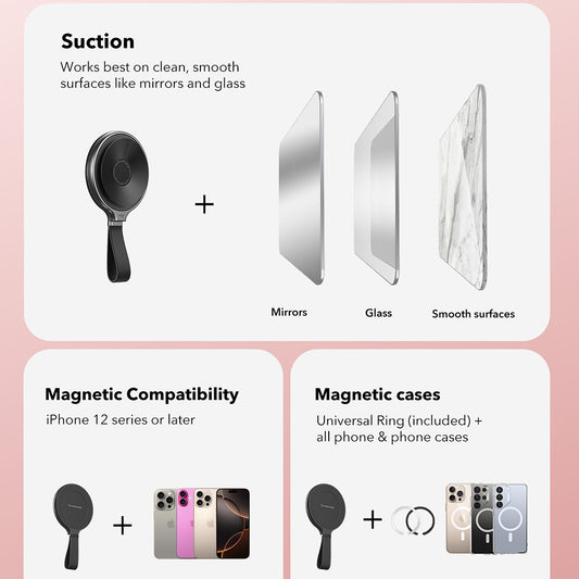 Support Anneau ESR HaloLock, Noir