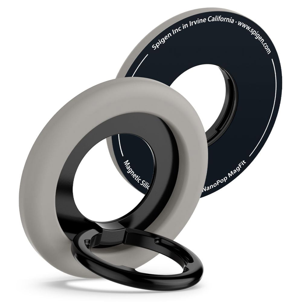 Support Anneau Spigen Nano Pop, Universel, Gris