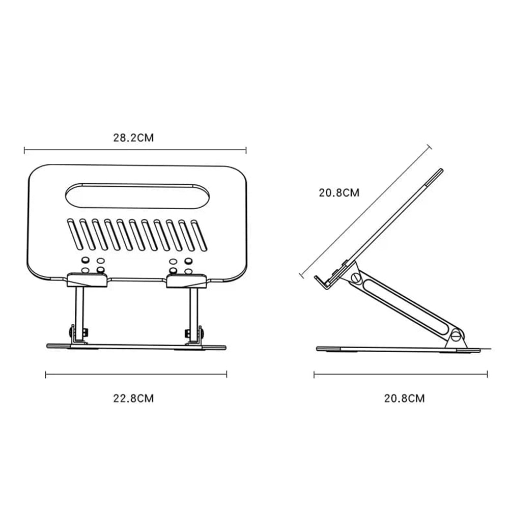 Support Yesido LP05 pour ordinateur portable 10 pouces - 17 pouces, Argenté