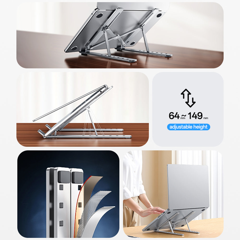 Support Yesido LP07 pour ordinateur portable 13 pouces - 20 pouces, Argenté