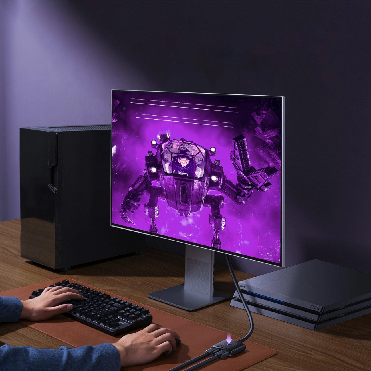 Switch Vidéo Baseus AirJoy Cluster Bidirectionnel, Noir B01331105111-01