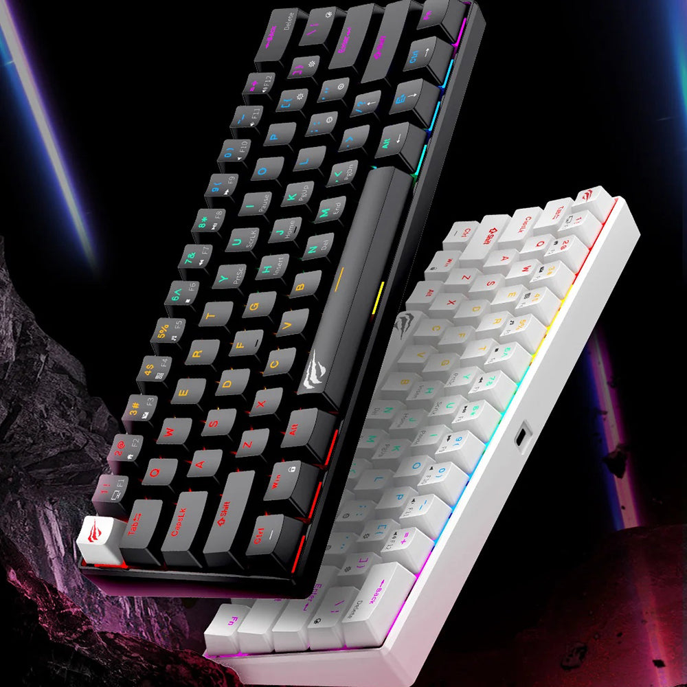 Clavier Gaming Filaire USB HAVIT KB903L, RGB, 1,8m, Blanc
