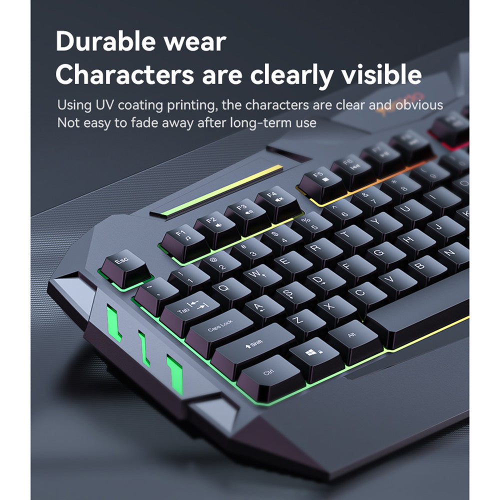 Clavier sans fil Yesido KB21, RGB, 1.5m, Noir
