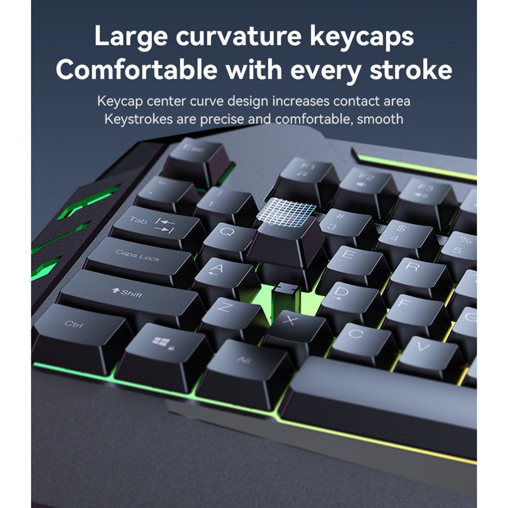 Clavier sans fil Yesido KB21, RGB, 1.5m, Noir