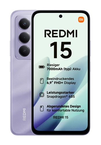 Téléphone Mobile Xiaomi Redmi Note 15 5G, 256GB, 8GB, Purple MZB0LWFEU