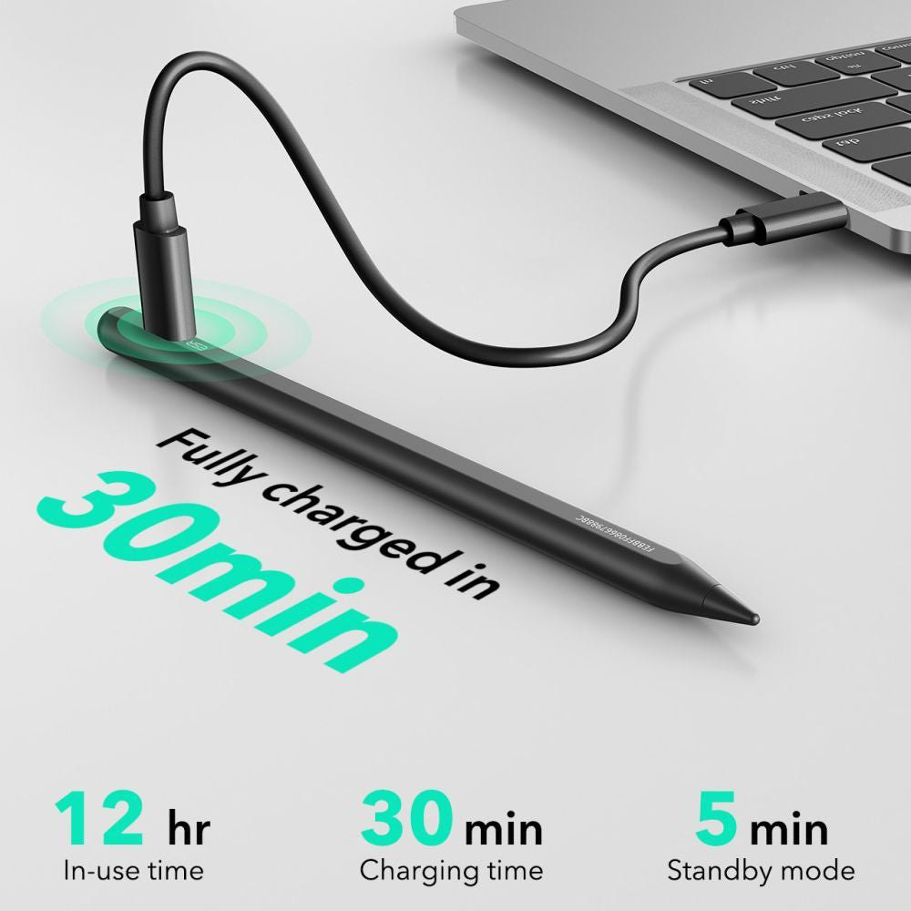 Touch Pen ESR Geo pour Apple iPad, Version Active, Noir