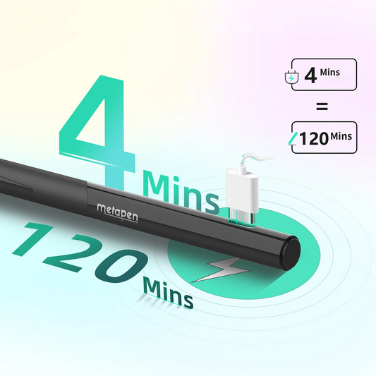Stylet Metapen D1 pour Apple iPad, Version Active, Noir ME-APP452