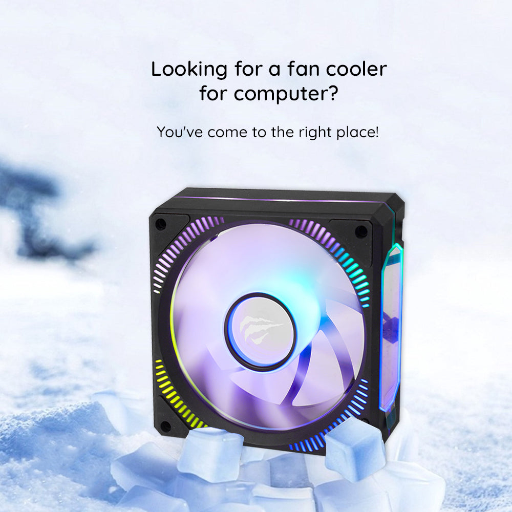 Ventilateur HAVIT F2096, RGB, 1800RPM, 30dB, 3W, Noir