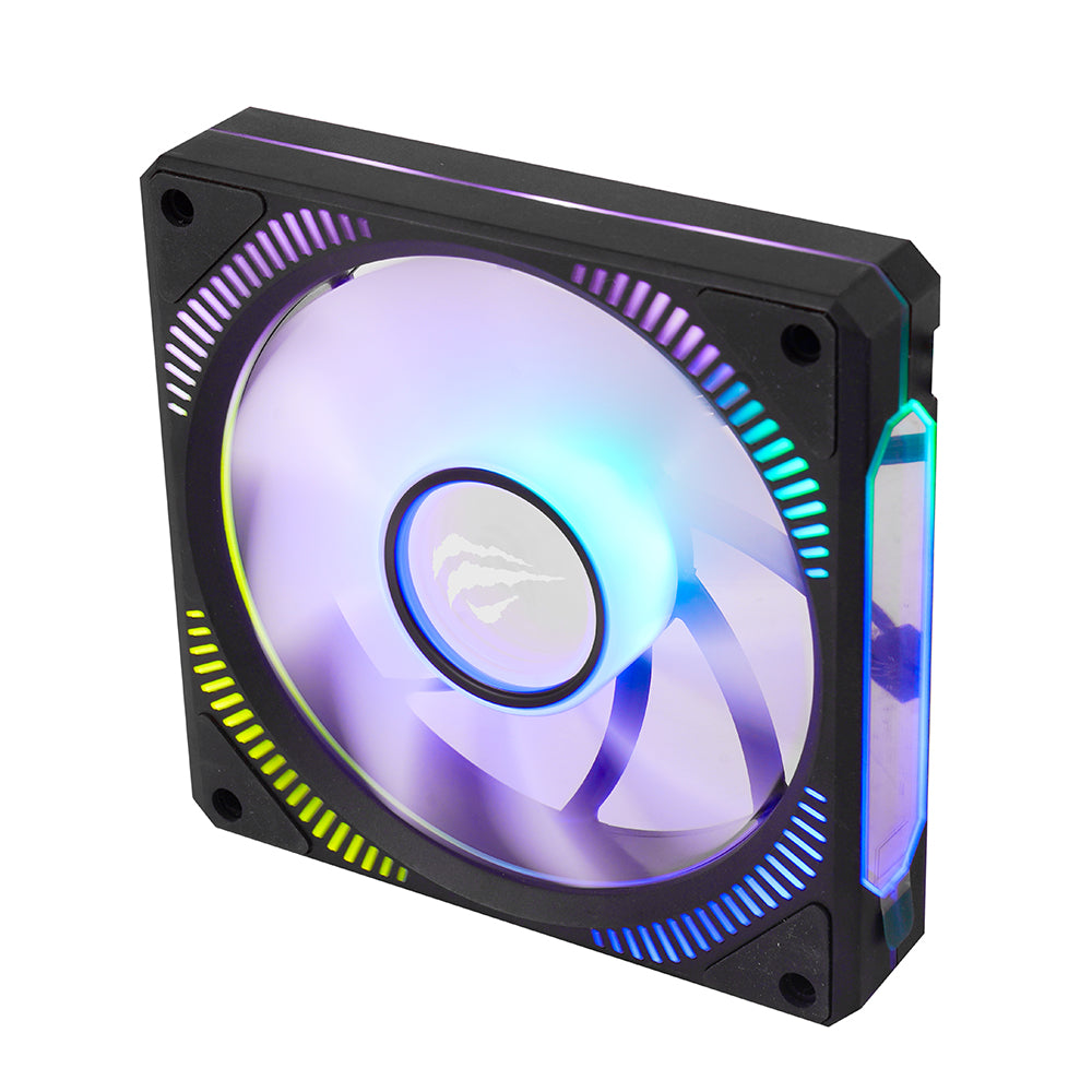 Ventilateur HAVIT F2096, RGB, 1800RPM, 30dB, 3W, Noir