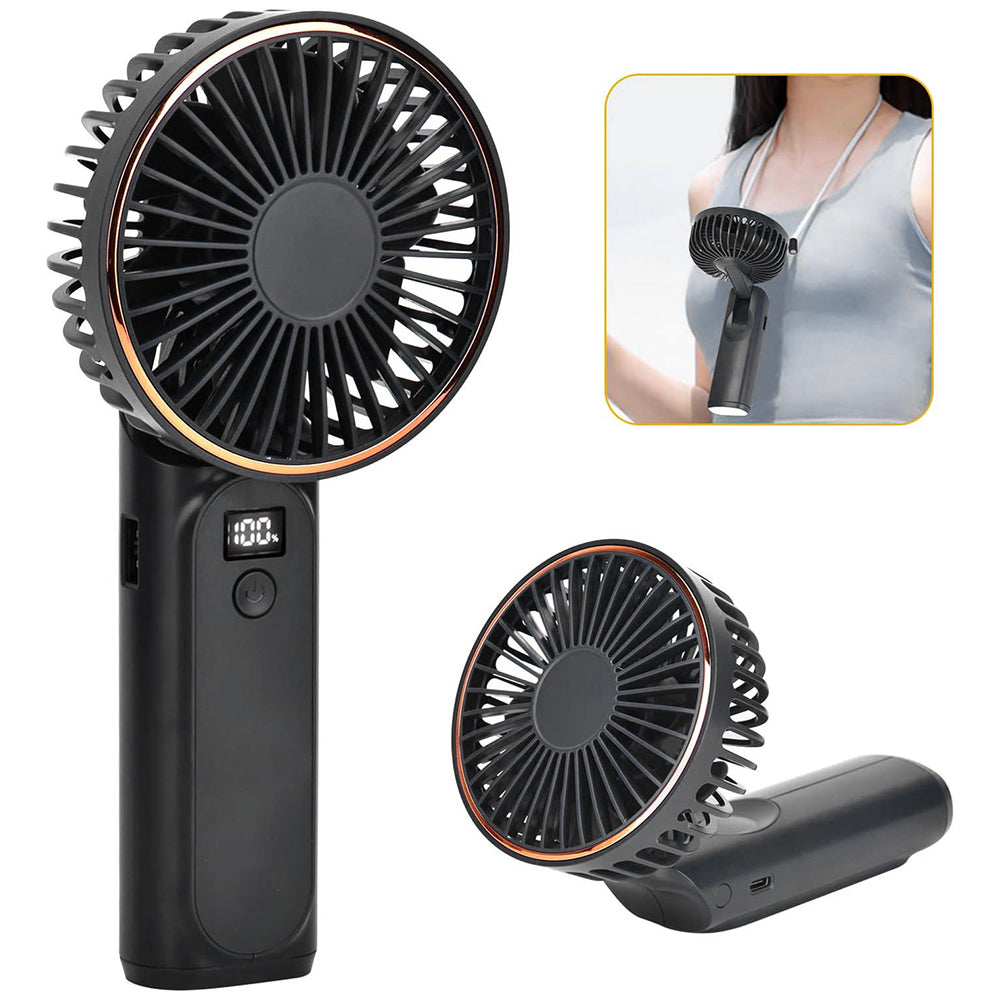 Ventilateur Portable Techsuit M12, Noir