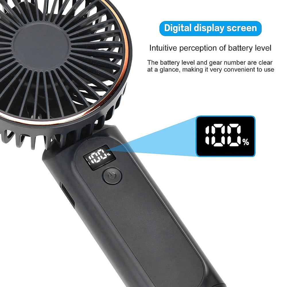 Ventilateur Portable Techsuit M12, Noir