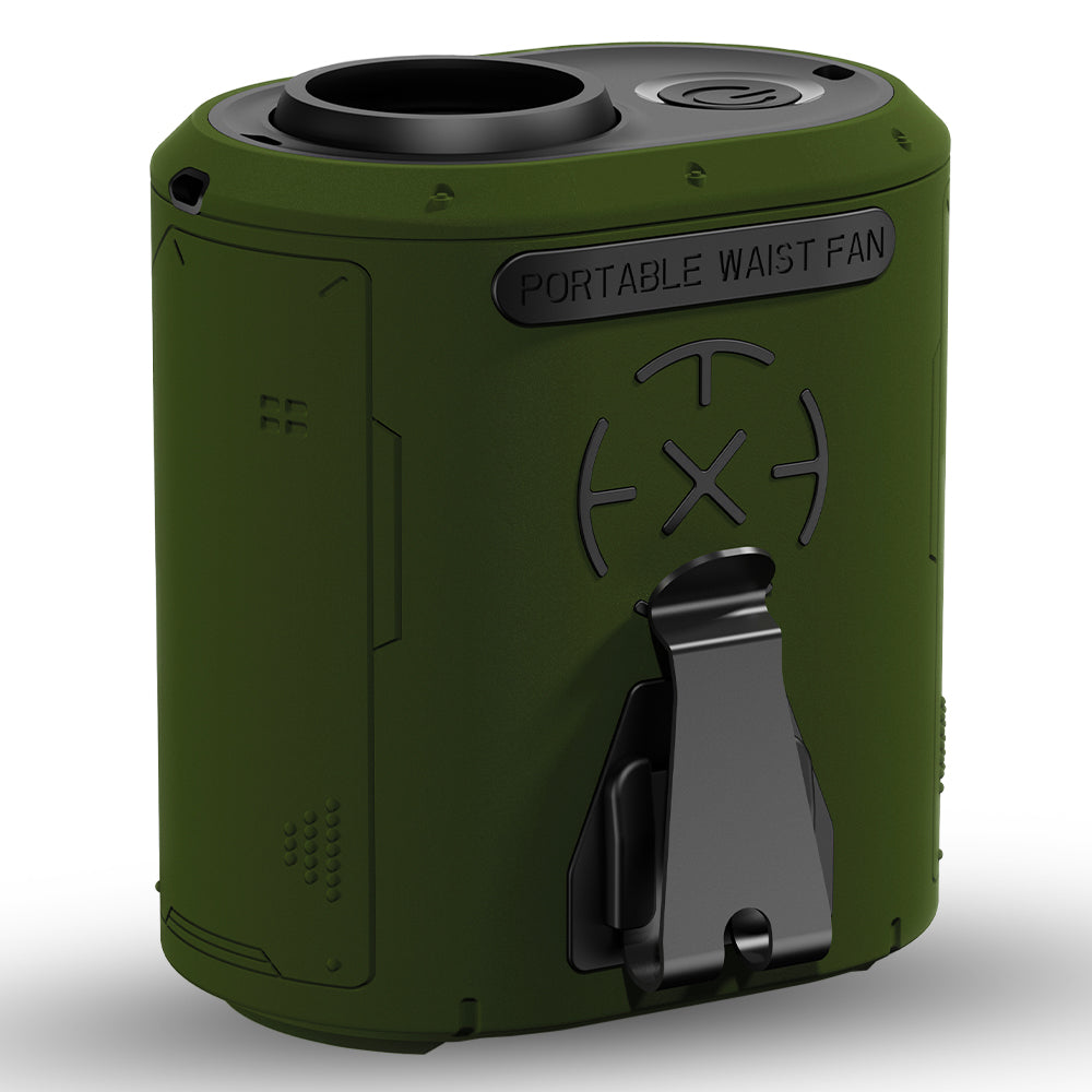 Ventilateur Portable Techsuit Z14 avec batterie externe 5000mAh, Vert