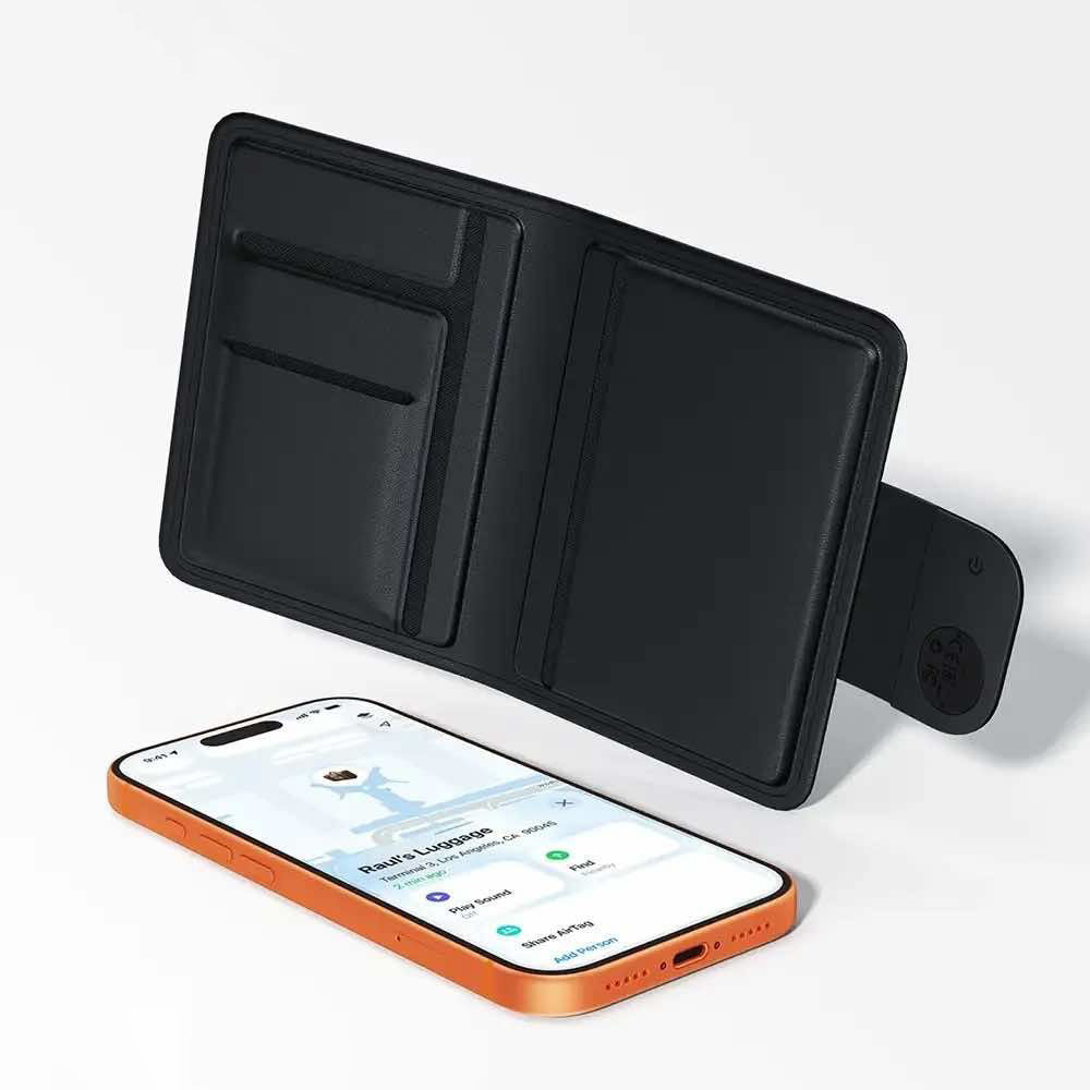 Acefast SmartTag Passport S6 pour séries iOS, Noir
