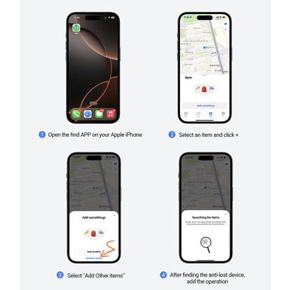 Acefast SmartTag S1 pour les séries iOS, Gris