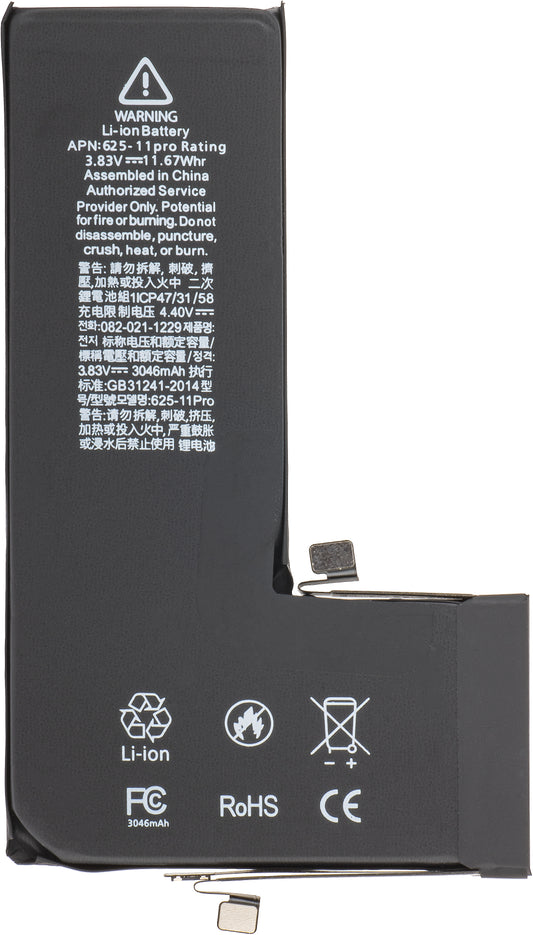 Batterie Apple iPhone 11 Pro avec intégration du Flex Band BMS (sans soudure de contact) 