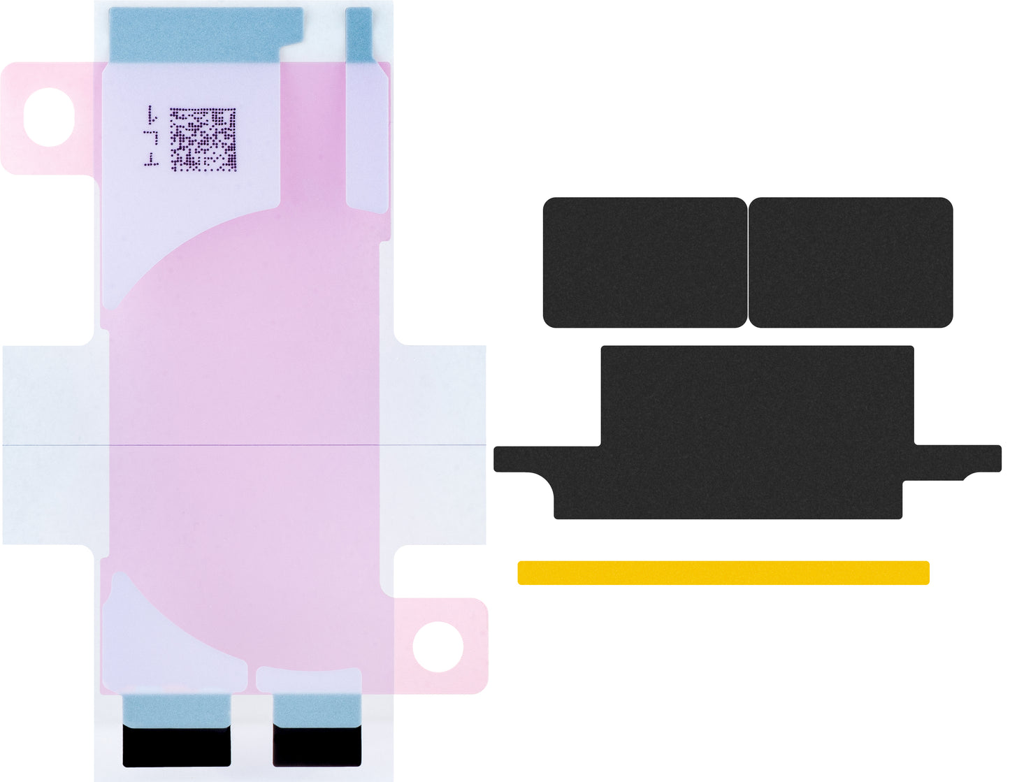 Batterie Apple iPhone 12 mini avec intégration du Flex Band BMS (aucun contact à souder requis) 