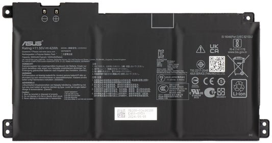 Batterie Asus E410 BATT / BYD PRIS / C31N1912, 3640mAh, Service Pack 0B200-03680000