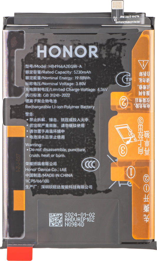 Batterie Honor 90 Smart, HB4966A2EGW-A, Service Pack 2402AADV