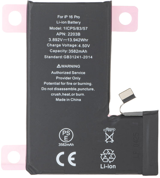Batterie pour Apple iPhone 16 Pro