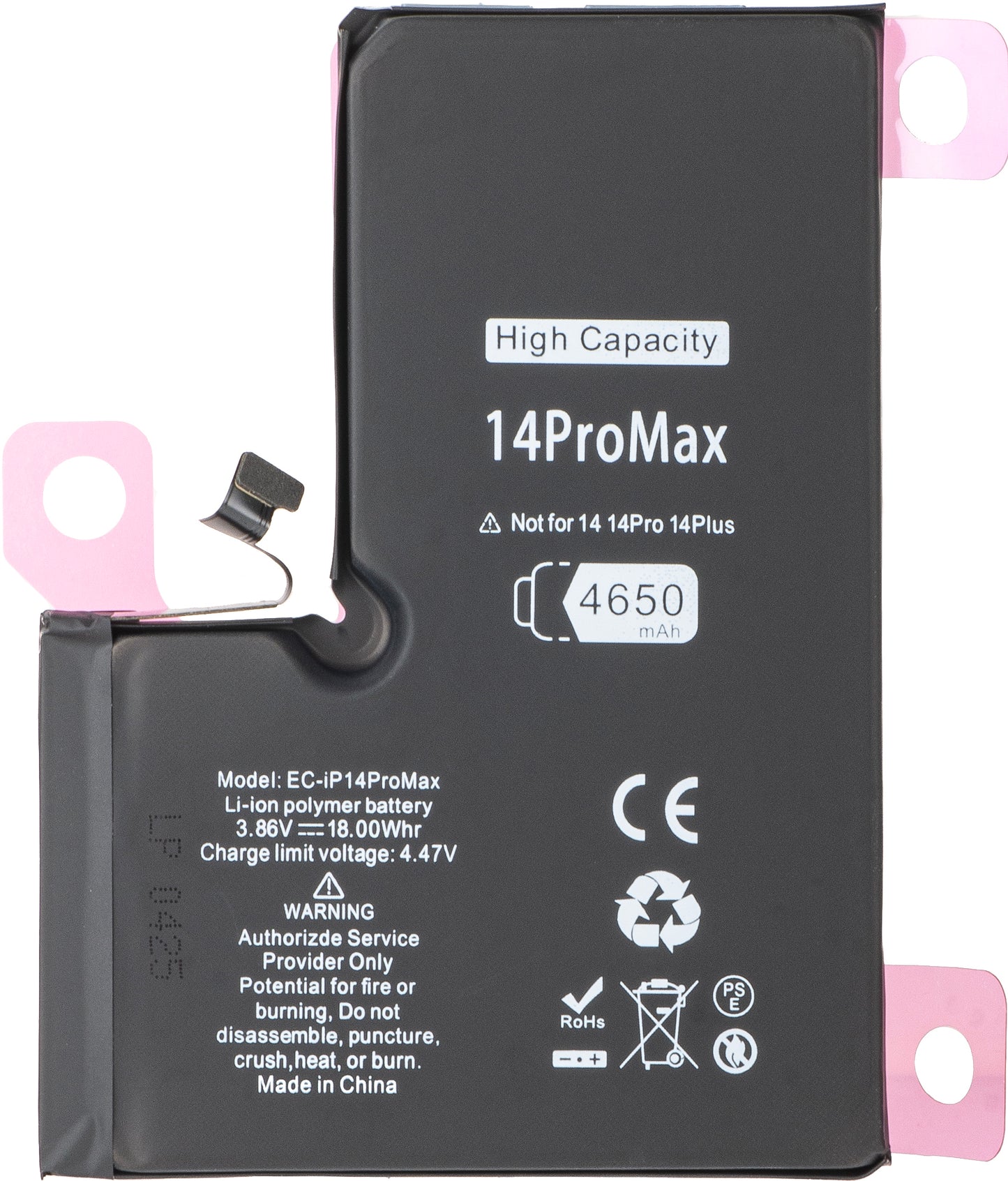 Batterie pour Apple iPhone 14 Pro, haute capacité