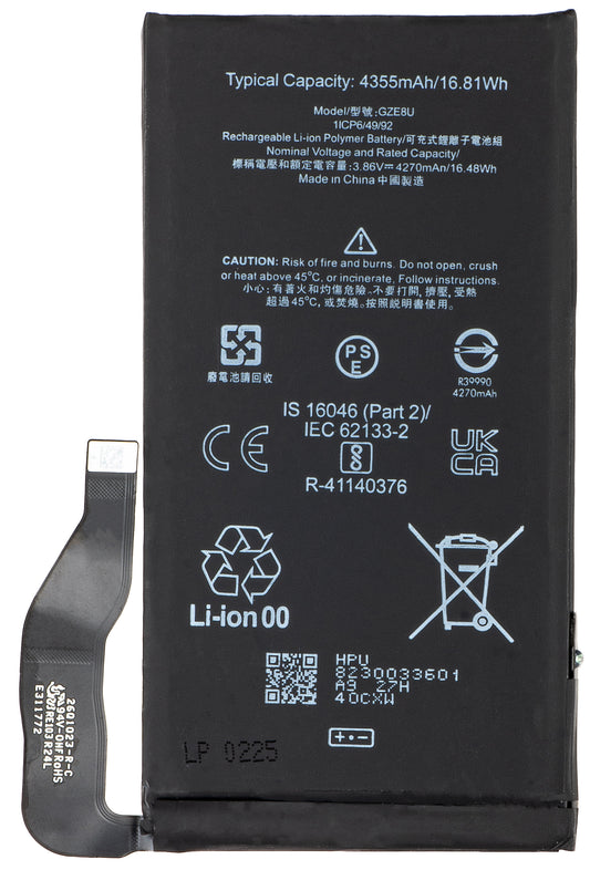 Batterie pour Google Pixel 7, GZE8U