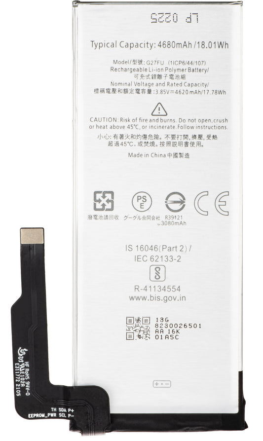 Batterie pour Google Pixel 5a 5G, G27FU