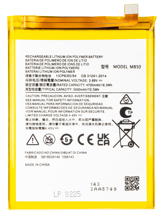 Batterie pour Motorola Moto G200 5G, MB50