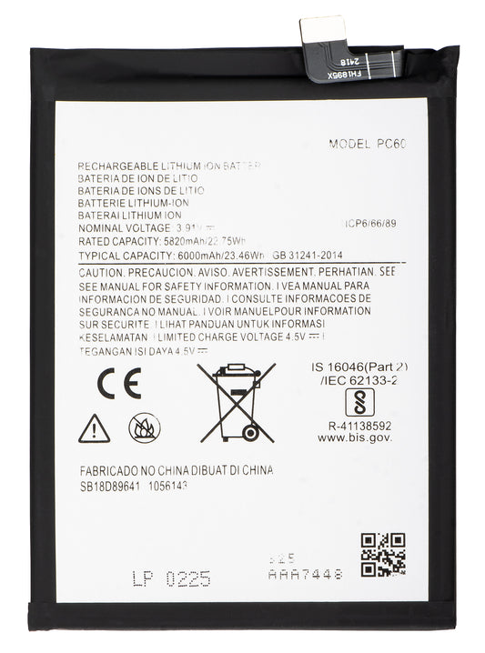 Batterie Motorola Moto G54 Power Edition, PC60