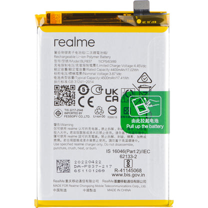 Batterie Batterie Realme 9 Pro+ / 8 Pro, BLP837, Service Pack 4906818 