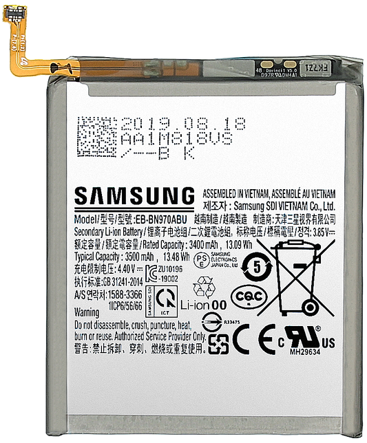 Batterie Samsung Galaxy Note10 N970, EB-BN970ABU, Swap