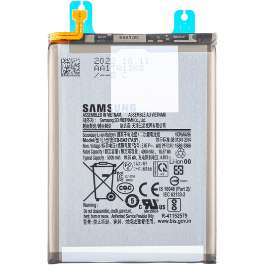 Batterie Samsung Galaxy A13 A137 / A04s A047 / A13 A135 / A13 5G A136 / A12 Nacho A127, EB-BA217ABY, Service Pack GH82-22989A