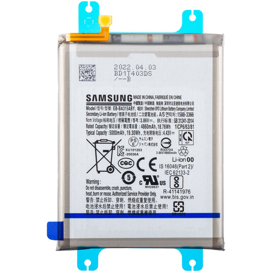 Batterie Samsung Galaxy A22 A225 / A32 A325 / A31 A315, EB-BA315ABY, Service Pack GH82-25567A 