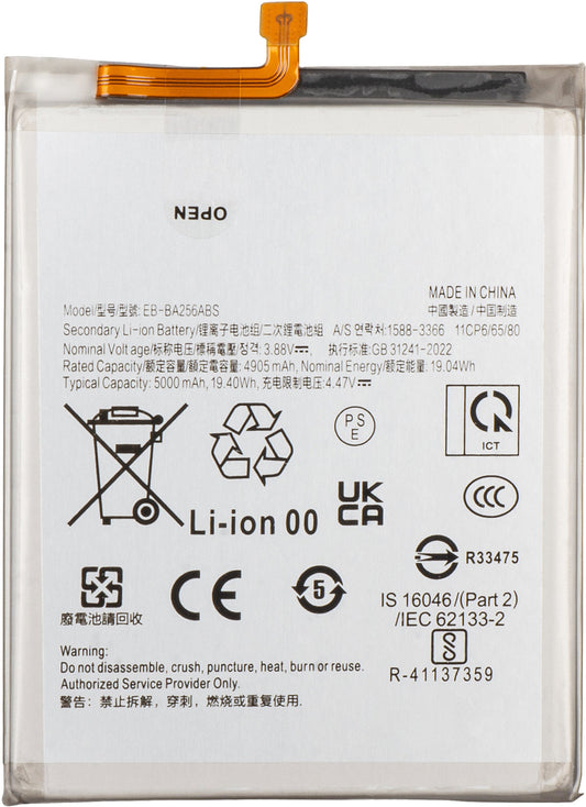 Batterie Samsung Galaxy A55 5G A556 / A35 5G A356 / A25 A256 / A54 A546 / A34 A346, EB-BA256ABS