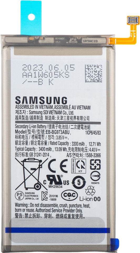 Batterie Samsung Galaxy S10 G973, EB-BG973ABU, Service Pack GH82-18826A 