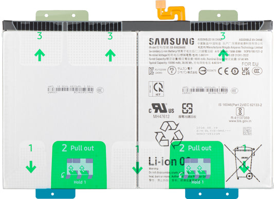 Batterie Samsung Galaxy Tab S10+, EB-BX828ABE, Service Pack GH82-35927A