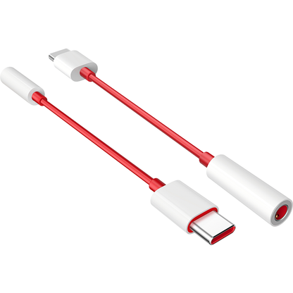 Adaptateur audio USB-C - 3.5mm OnePlus TC01W, 0.09m, Rouge 5461100024