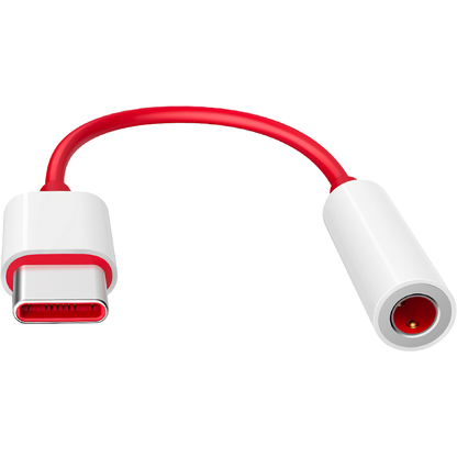 Adaptateur audio USB-C - 3.5mm OnePlus TC01W, 0.09m, Rouge 5461100024