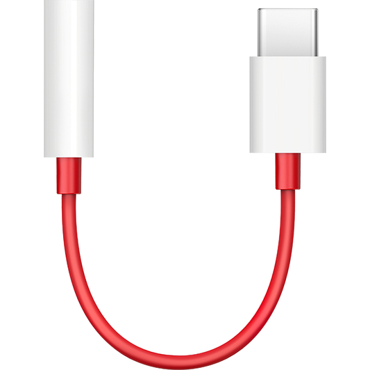 Adaptateur audio USB-C - 3.5mm OnePlus TC01W, 0.09m, Rouge 5461100024