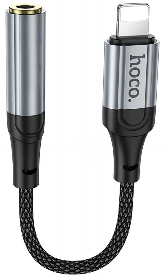 Adaptateur Audio Lightning - 3.5mm HOCO LS36A, Gris