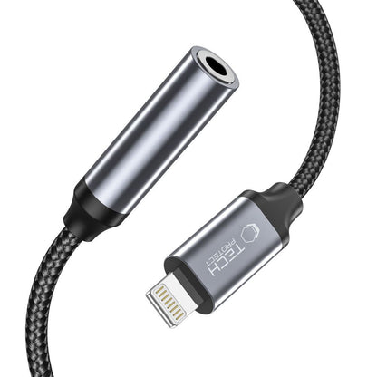 Adaptateur Audio Lightning - 3.5mm Tech-Protect Ultraboost, Noir