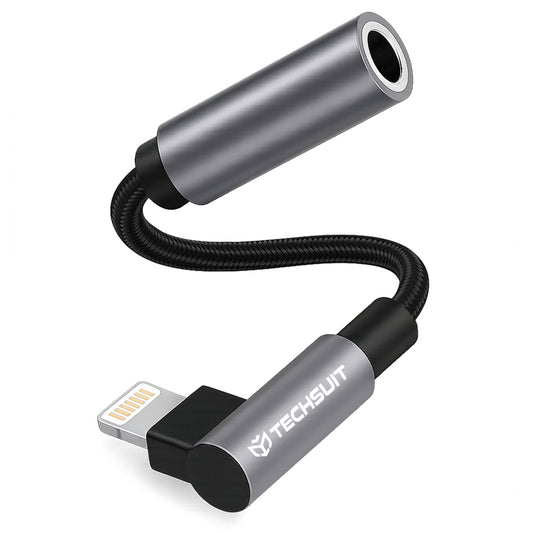 Lightning Audio Adapter - 3.5mm Techsuit AC6 MusicDox, Gray
