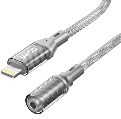 Adaptateur Audio Lightning - 3,5 mm BWOO BZ66, Gris