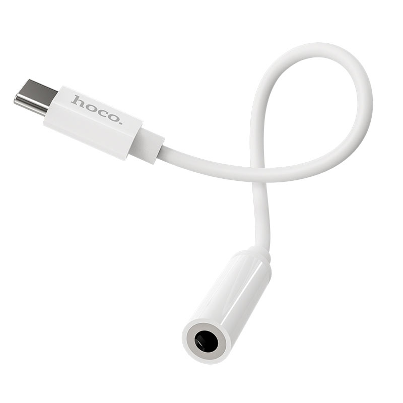 Adaptateur Audio USB-C - 3,5 mm HOCO LS30, Blanc