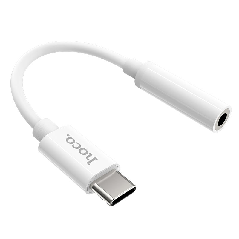 Adaptateur Audio USB-C - 3,5 mm HOCO LS30, Blanc