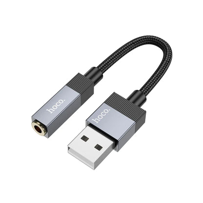 Adaptateur Audio HOCO UPA32D, USB-A - 3,5 mm, Noir