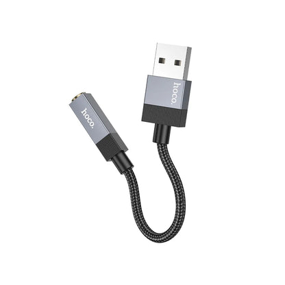Adaptateur Audio HOCO UPA32D, USB-A - 3,5 mm, Noir