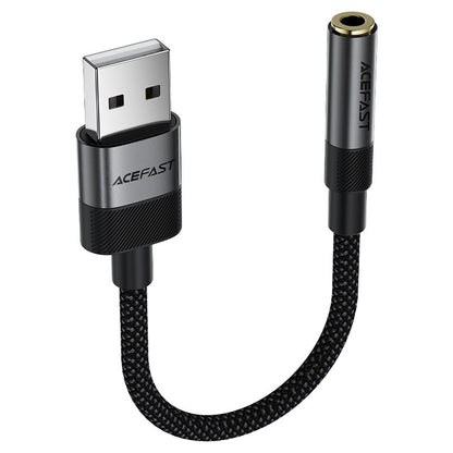Adaptateur Audio Acefast J13, USB-A - 3,5 mm, Noir