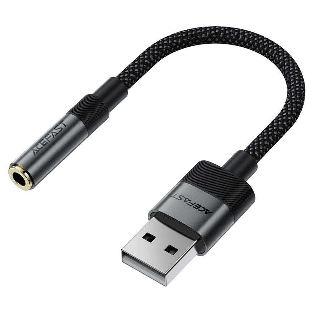 Adaptateur Audio Acefast J13, USB-A - 3,5 mm, Noir