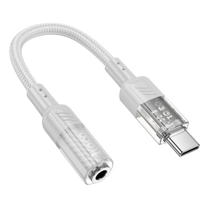 Adaptateur audio USB-C - 3,5 mm HOCO LS37, gris 