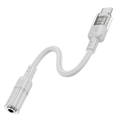 Adaptateur audio USB-C - 3,5 mm HOCO LS37, gris 